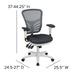 Gray/White Mesh Office Chair