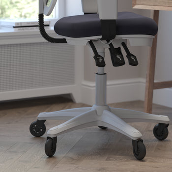 DK Gray Chair - Roller Wheels
