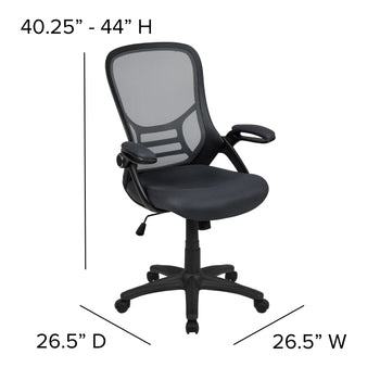 Dark Gray Mesh Office Chair