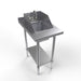 BK Resources HST-2430-1014-SS 15" x 30" Stainless Steel Filler With Drop In Hand Sink with Side Splash