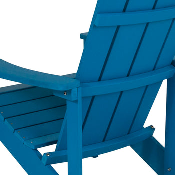 Blue Poly Adirondack Chair
