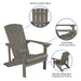 Gray Poly Adirondack Chair
