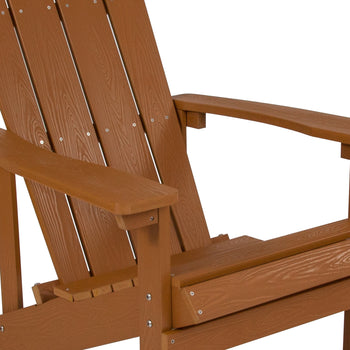 Teak Poly Adirondack Chair