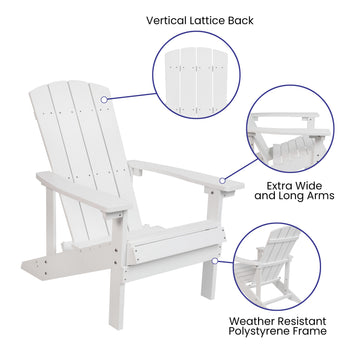 White Poly Adirondack Chair
