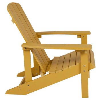 Yellow Poly Adirondack Chair