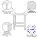 White Table and 2 Chair Set