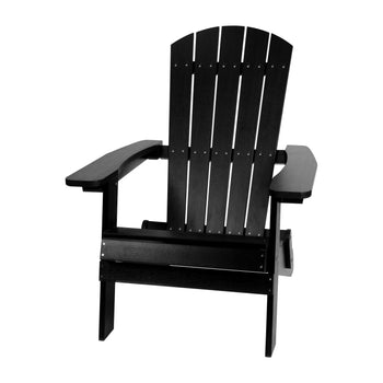 Black Folding Adirondack Chair