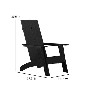 Black Modern Adirondack Chair