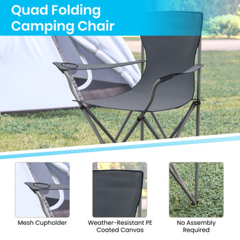 Gray Folding Camping Chair