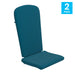 2PK Teal Chair Cushions