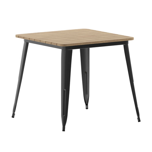 31.5" SQ BR/BK Dining Table