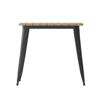31.5" SQ BR/BK Dining Table