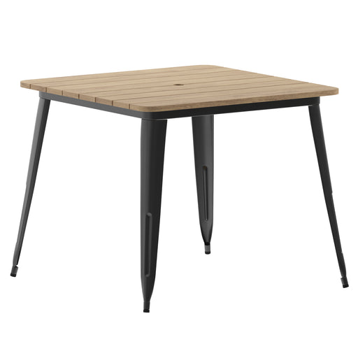 36" SQ BR/BK Dining Table