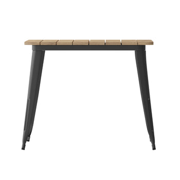 36" SQ BR/BK Dining Table