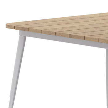 36" SQ BR/SIL Dining Table