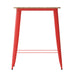 31.5" SQ BR/RED Bar Top Table