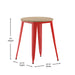 23.75" RD BR/RED Dining Table