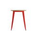 23.75" RD BR/RED Dining Table