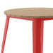 30" RD BR/RED Dining Table