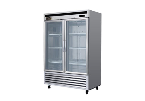 Kool-It - Signature KBSR-2G 44 cu. ft. Upright Bottom Mount Glass Door Refrigerator