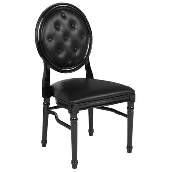 Tufted Black Dining Chair