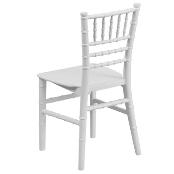 Child's White Resin Chair