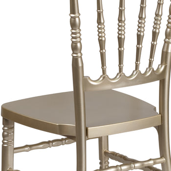 Gold Resin Napoleon Chair