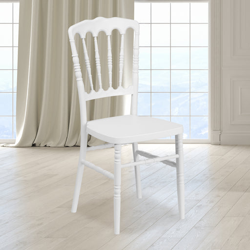 White Resin Napoleon Chair