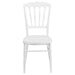 White Resin Napoleon Chair