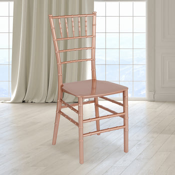 Rose Gold Resin Chiavari Chair
