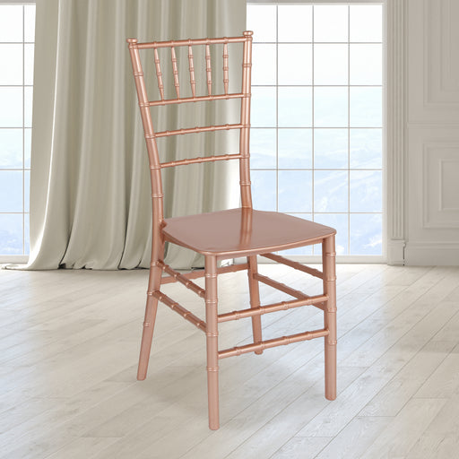 Rose Gold Resin Chiavari Chair