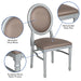 Taupe Round Back Dining Chair