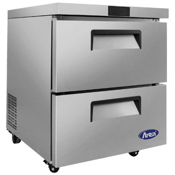 Atosa USA MGF8415GR Two Drawer Undercounter 27-Inch Refrigerator