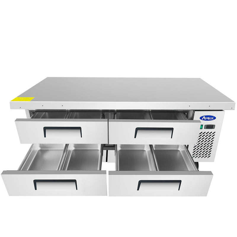Atosa USA MGF8454 76-Inch Chef Base Refrigerated Equipment Stand