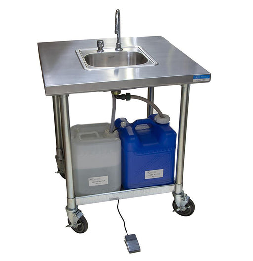 BK Resources MHS-V3030-C-DM Mobile Handwashing Sink Cold Water w/Deckmount