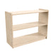 Natural 2 Shelf Wood Storage