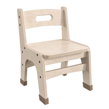 2PK Natural 9" Wooden Chairs