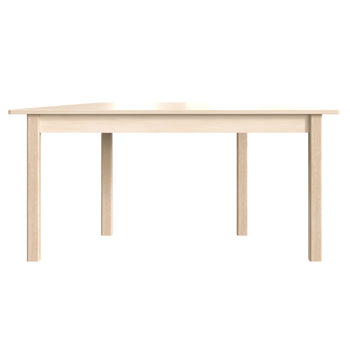 Beech Trapezoid Wooden Table