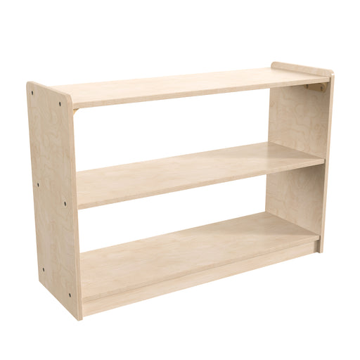 NAT 2 Shelf Wide Wood Storage