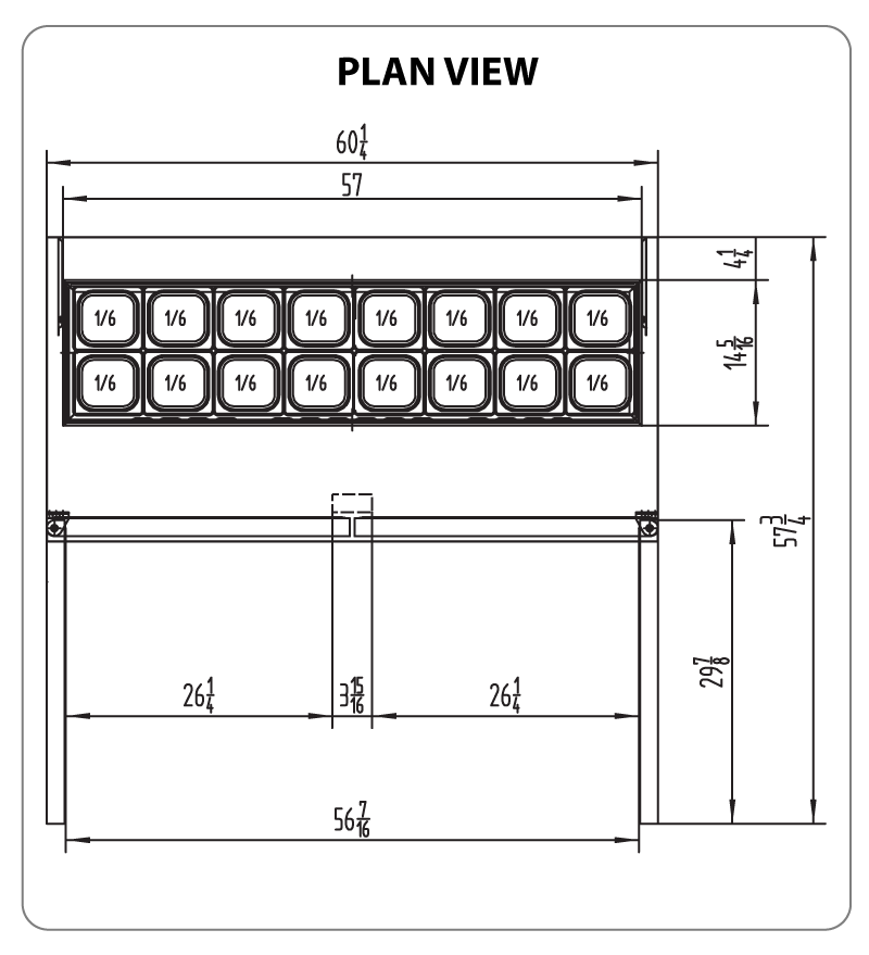Atosa USA MSF8303 60-Inch Sandwich Prep Table