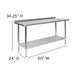 60" Stainless Steel Work Table