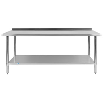 72" Stainless Steel Work Table