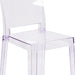 Clear Square Back Ghost Chair