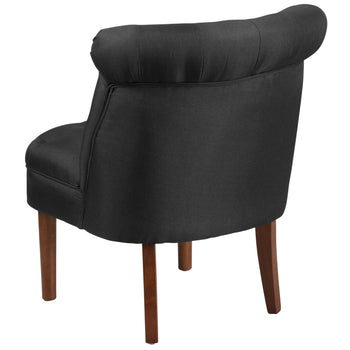 Black Fabric Tufted Chair