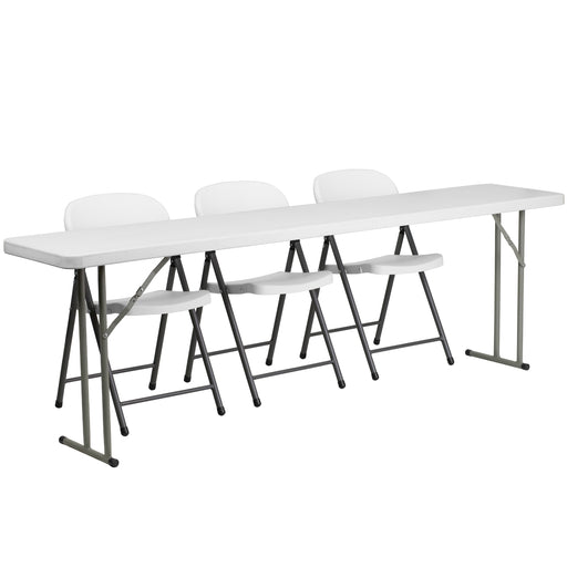 18x72 Table Set-Folding Chairs