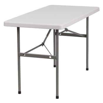 24x48 White Plastic Fold Table