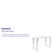 24x47.5 White Bi-Fold Table