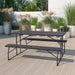 Charcoal Picnic Table/Bench