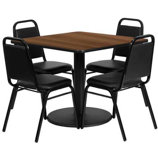 36SQ WA Table-Banquet Chair