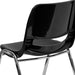 Black Stack Chair-Chrome Frame